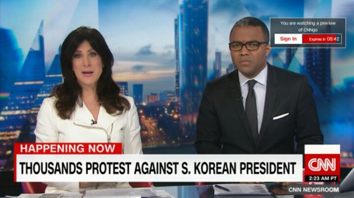 CNN에 나온 광화문 촛불 집회 | 인스티즈