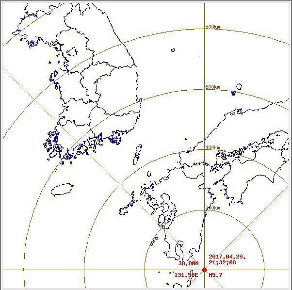 일본 지진 규모 5.7,규슈 남부 앞바다서 발생..진도3 흔들림..한국에 영향은? | 인스티즈