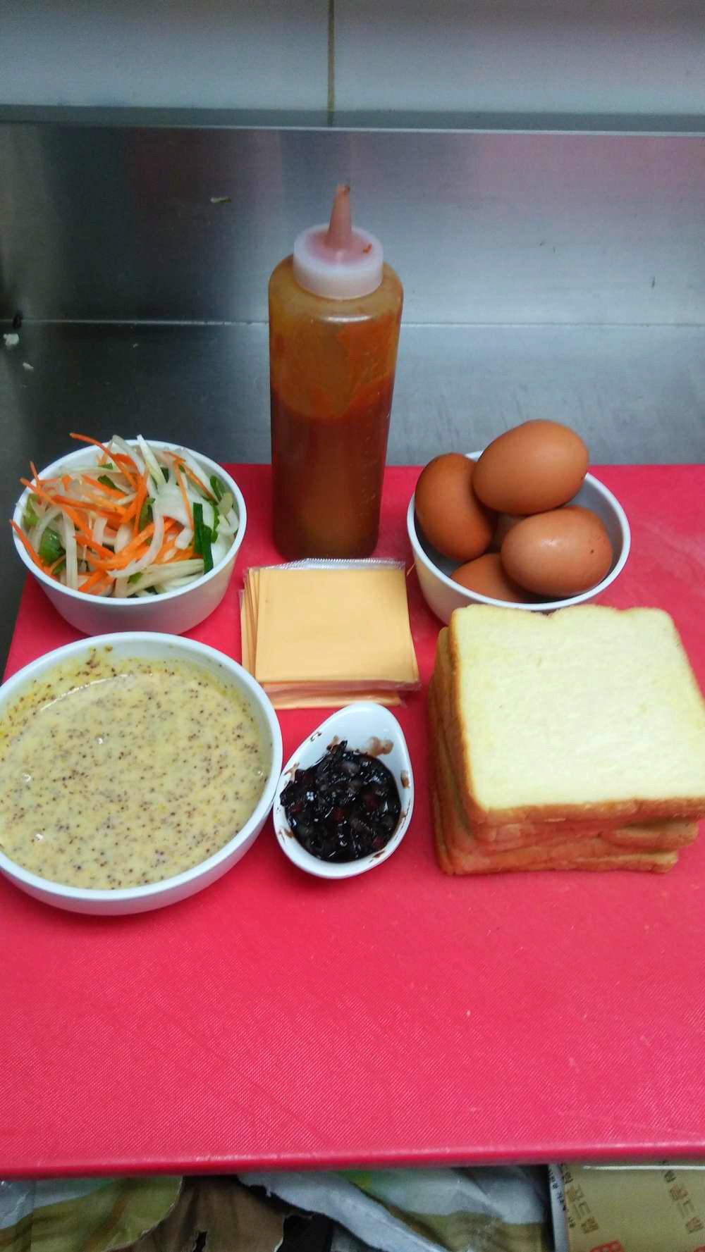 식당 주방에서 만든 토스트 | 인스티즈