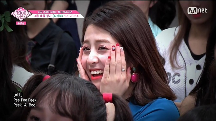 [프듀48] 피카부 1,2조 무대에 대한 연습생 리액션.jpg | 인스티즈