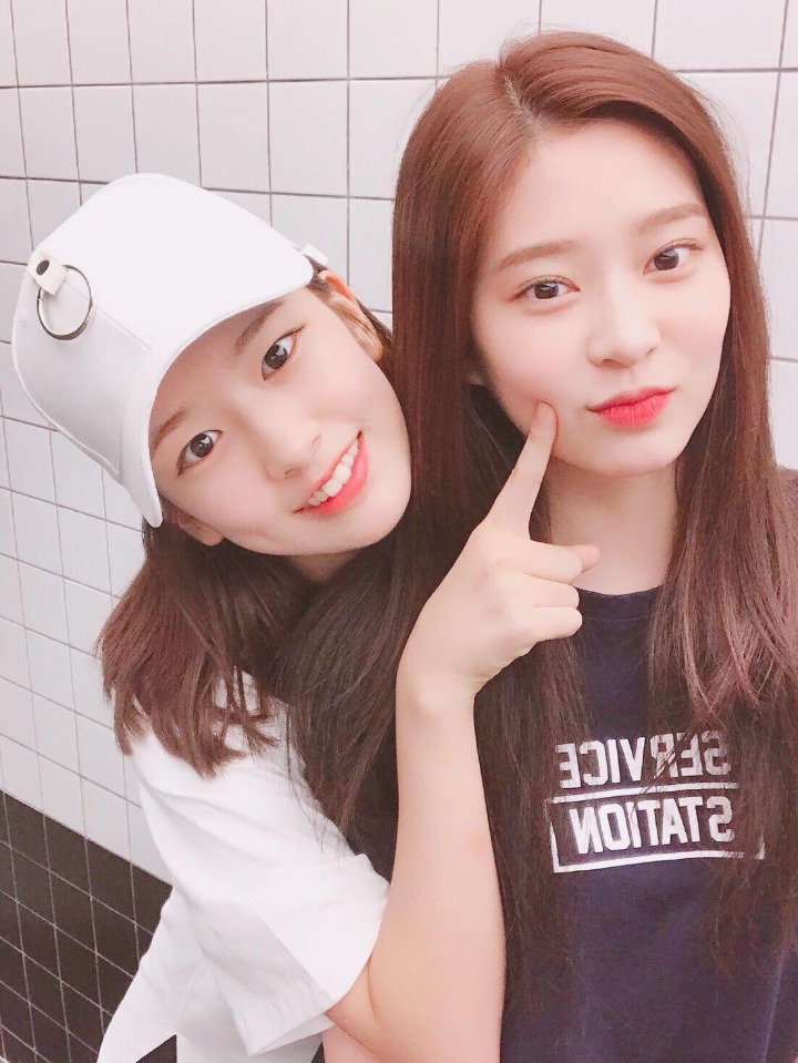 좀 전에 끝난 아이즈원 V앱 멍뭉개굴즈 | 인스티즈
