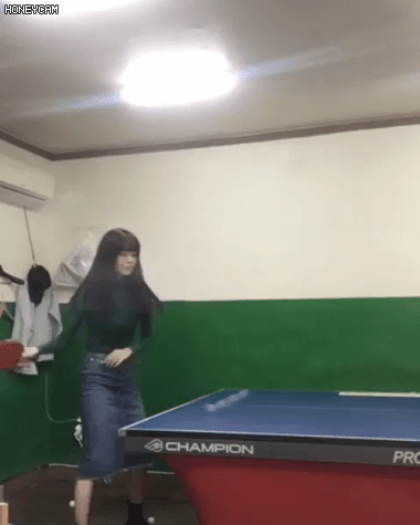 탁구연습 하는 한선화 | 인스티즈