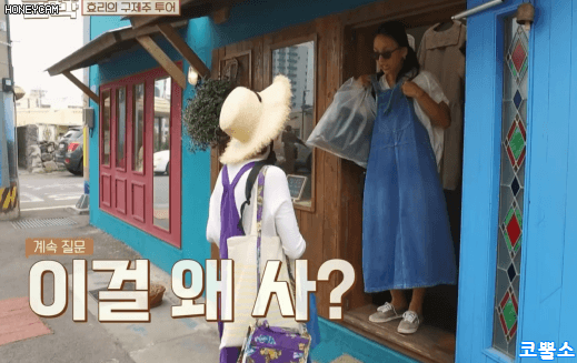 아이유의 패션 센스(feat.효리네민박) .gif | 인스티즈