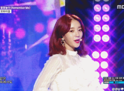 [데이터주의] 오늘자 음악중심서 짱예포스 찍은 오마이걸 비니.gif | 인스티즈