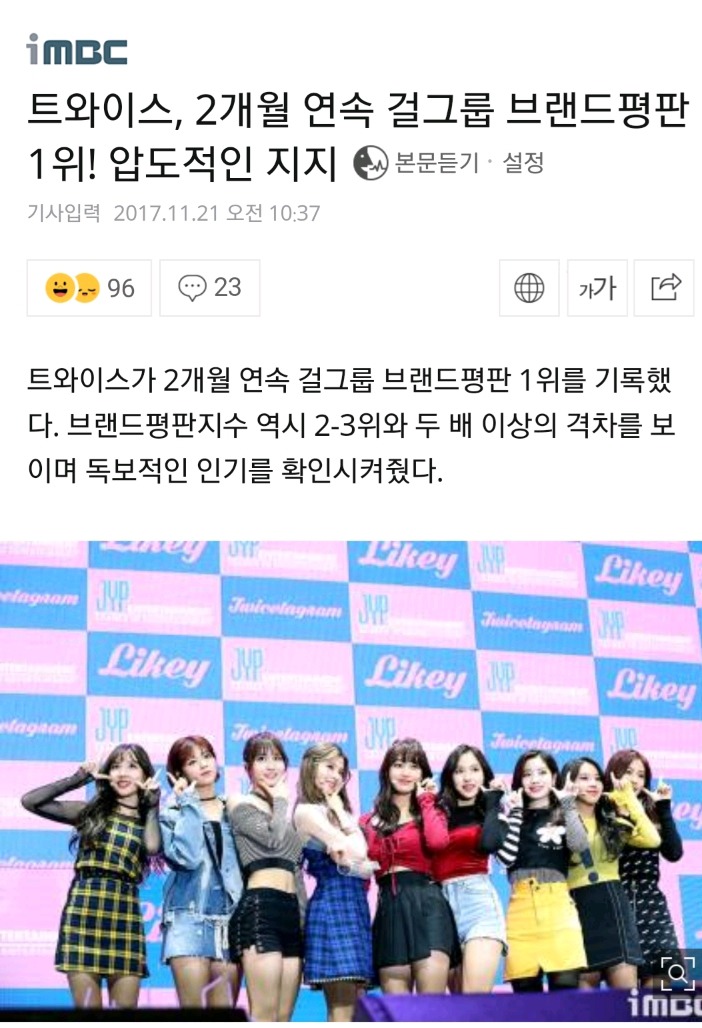 트와이스, 2개월 연속 걸그룹 브랜드평판 1위! 압도적인 지지 | 인스티즈