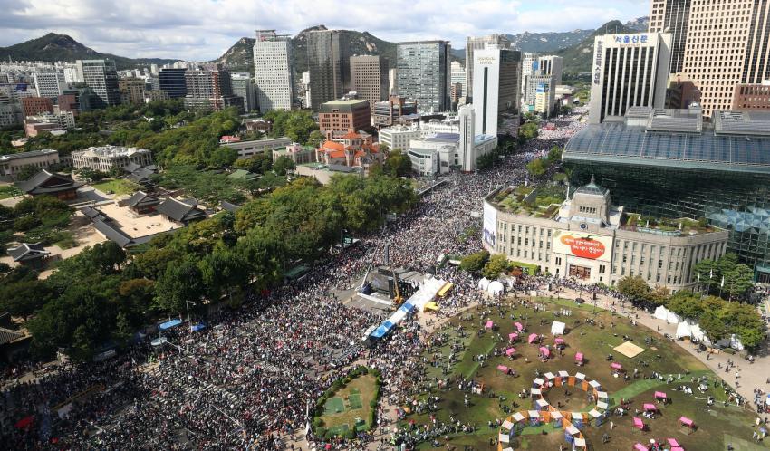 오늘 광화문 집회사진 | 인스티즈